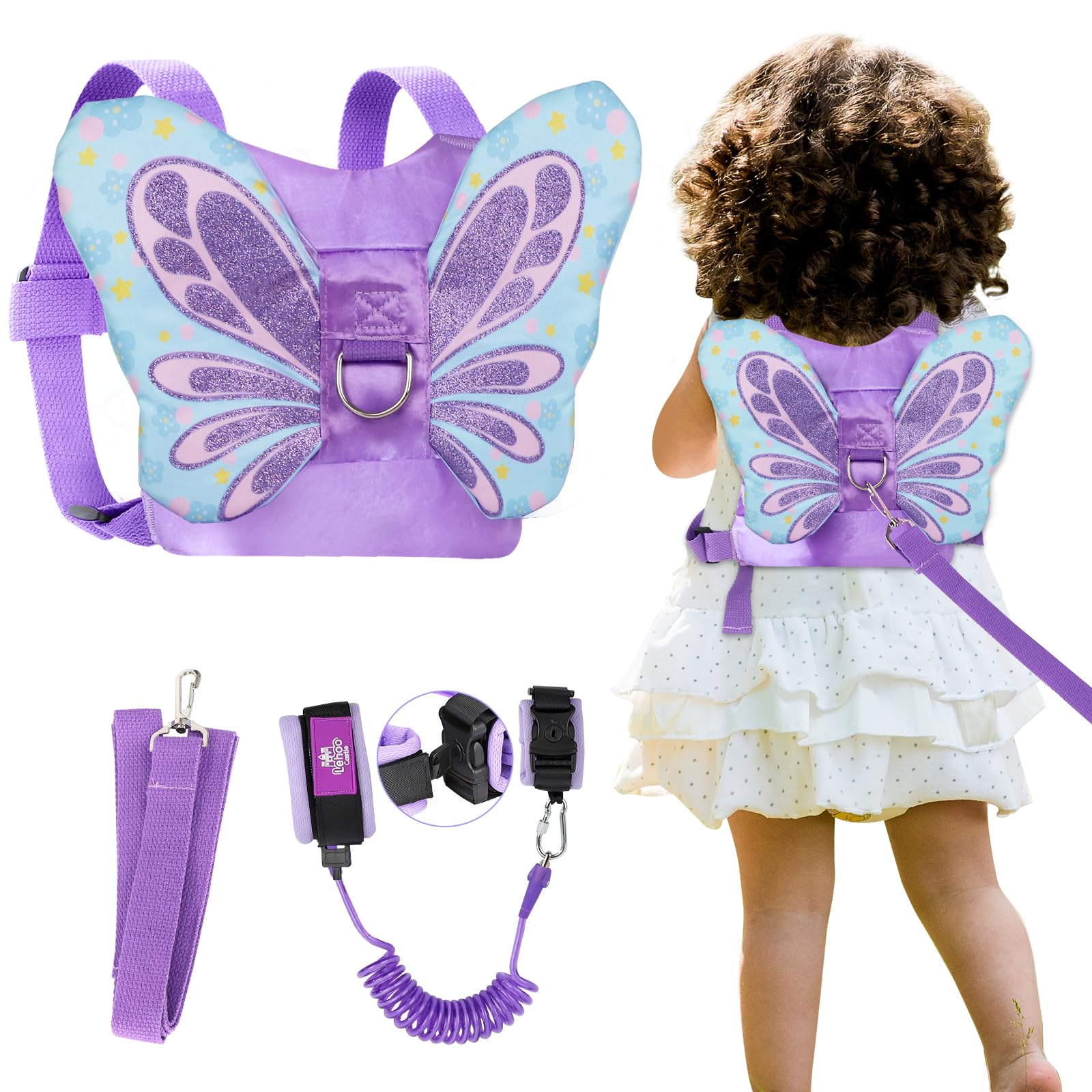 Lehoo Castle toddler leash with lock-system keeps little ones secure in crowded venues.