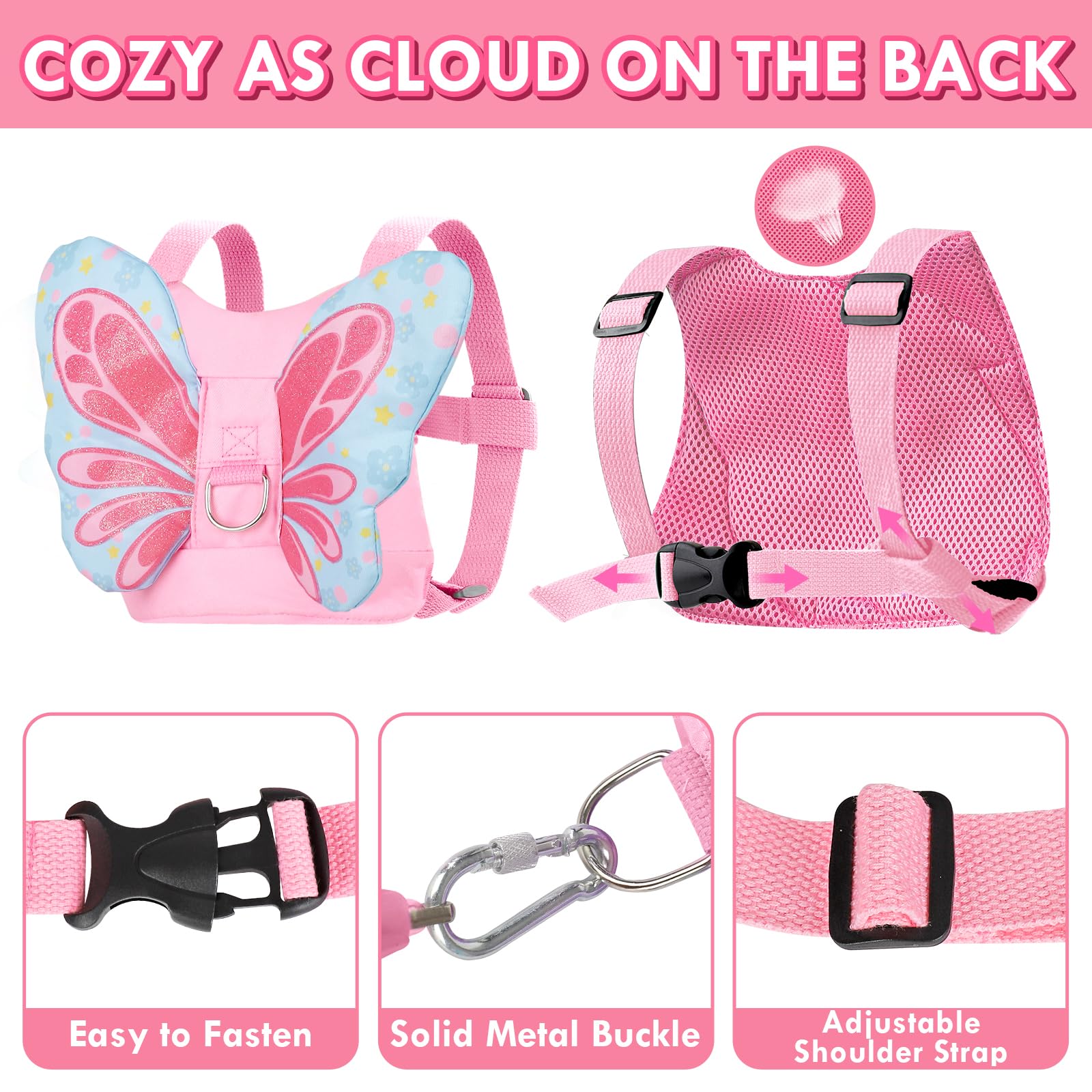 Lehoo Castle Toddler Leash anti-lost lock demonstration for safety in crowds