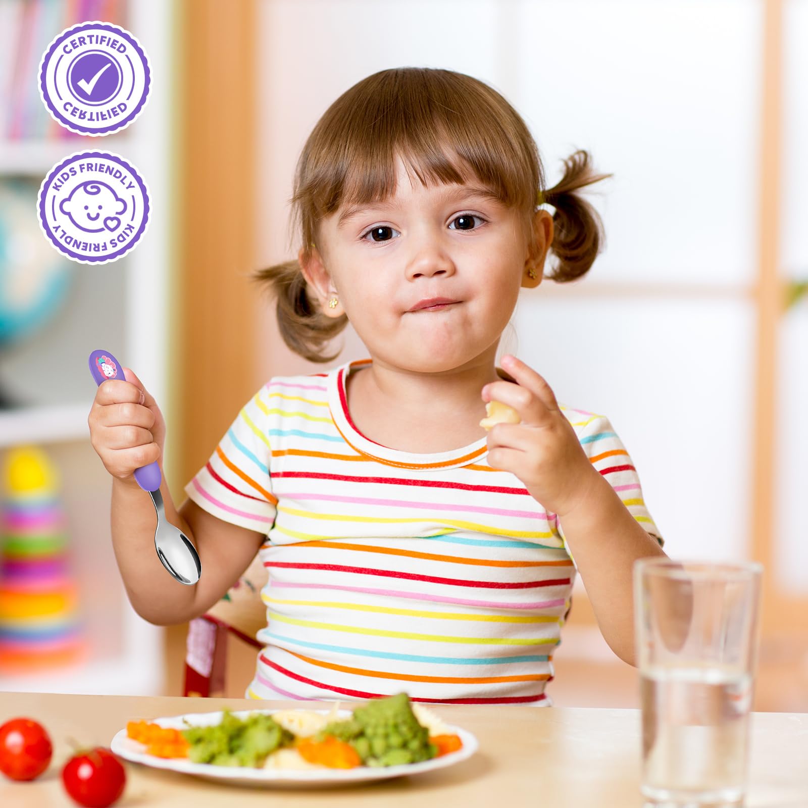 Lehoo Castle bright patterns attract children at mealtimes