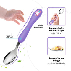 Lehoo Castle light purple and blue colors brighten mealtimes