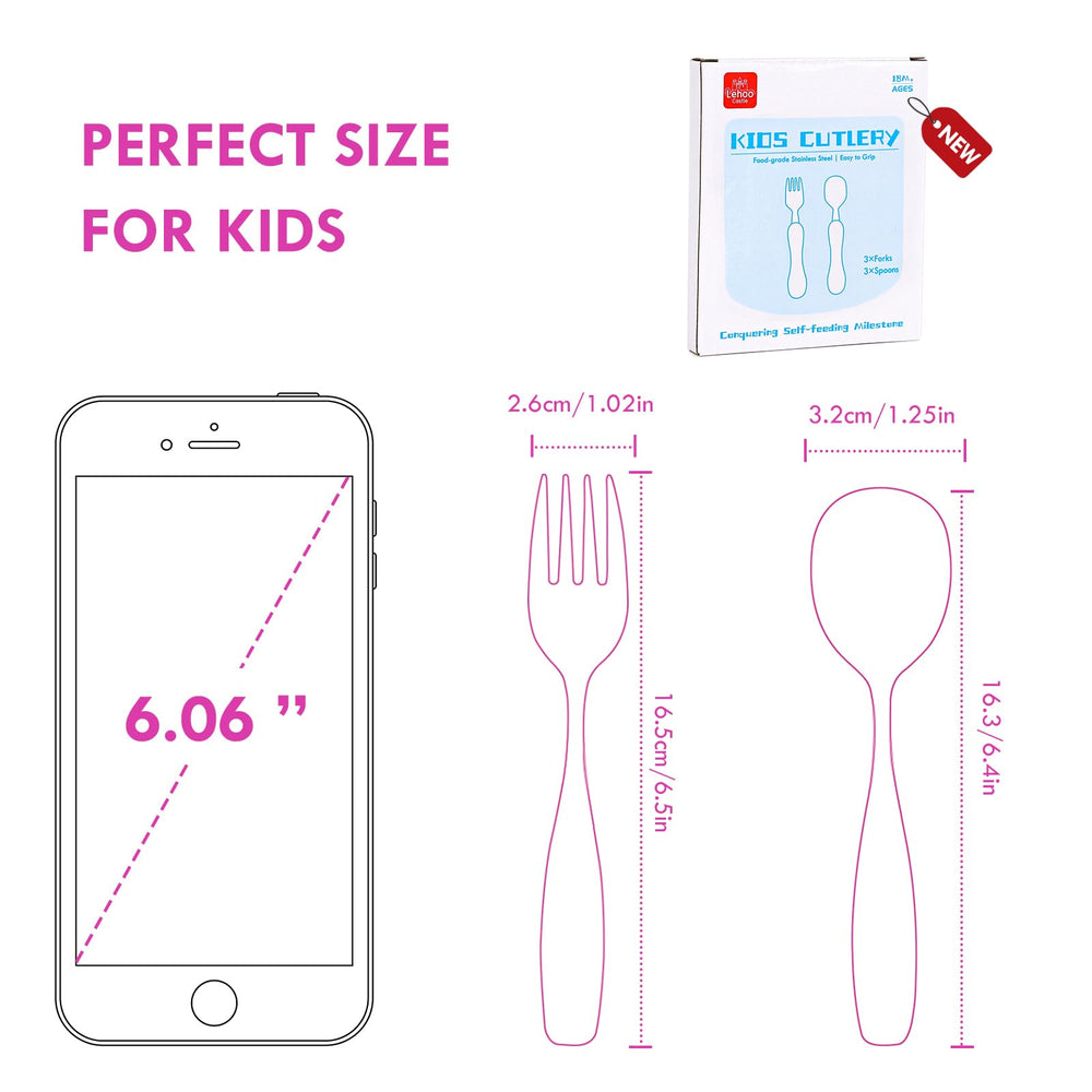 Lehoo Castle pink durable stainless steel flatware for daily use
