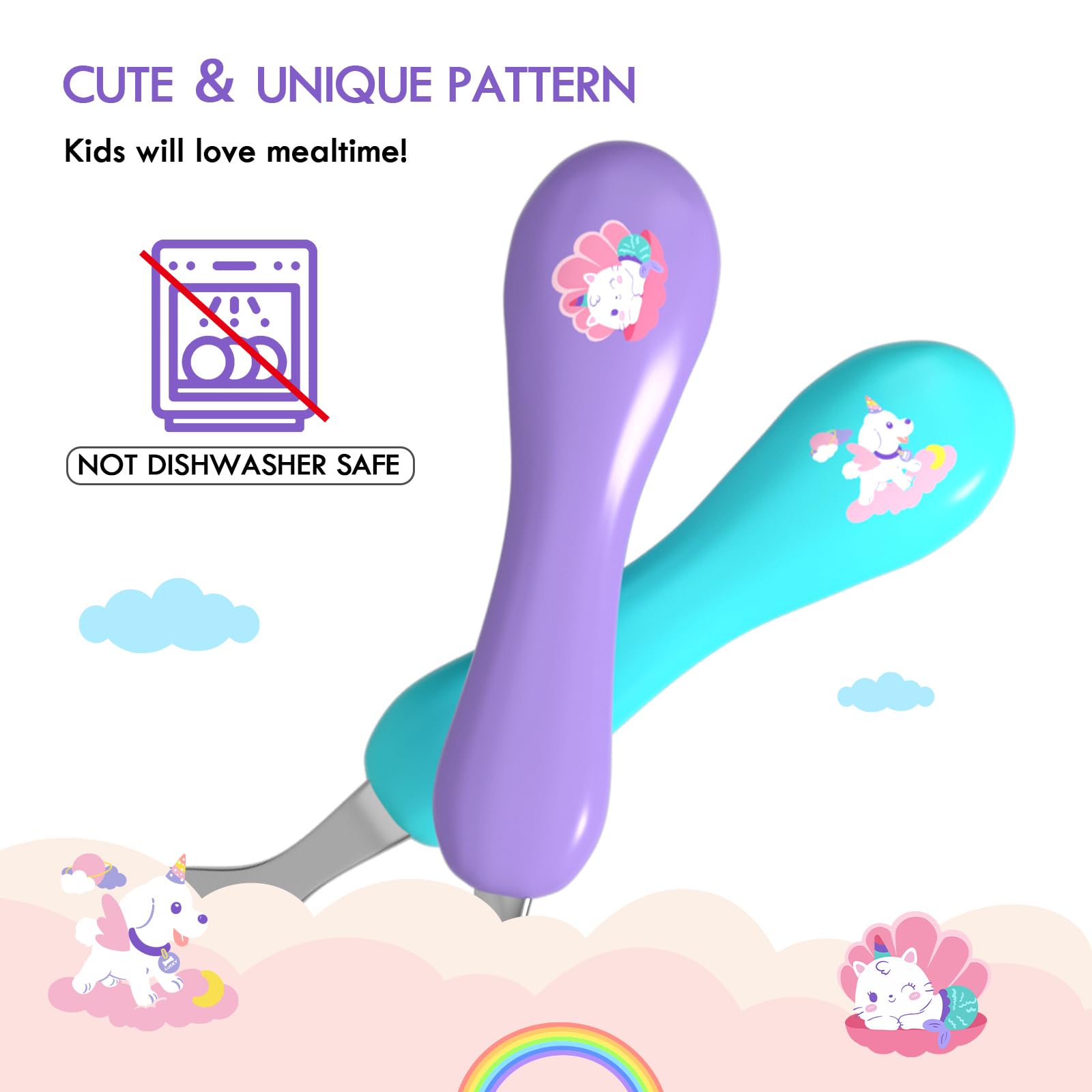 Lehoo Castle travel-friendly toddler cutlery kit for on-the-go meals