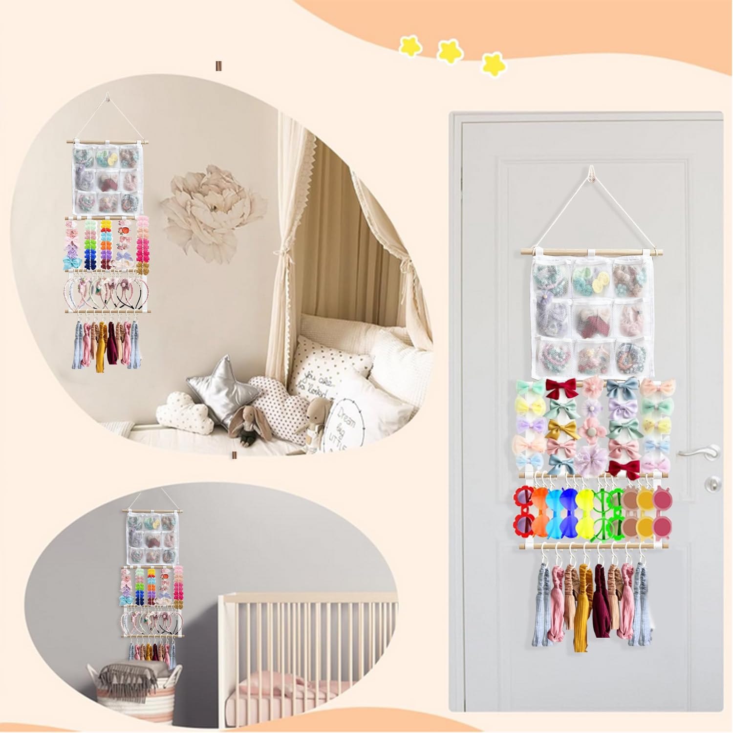 LEHSGY baby room decor accent keeps nursery tidy and cute.