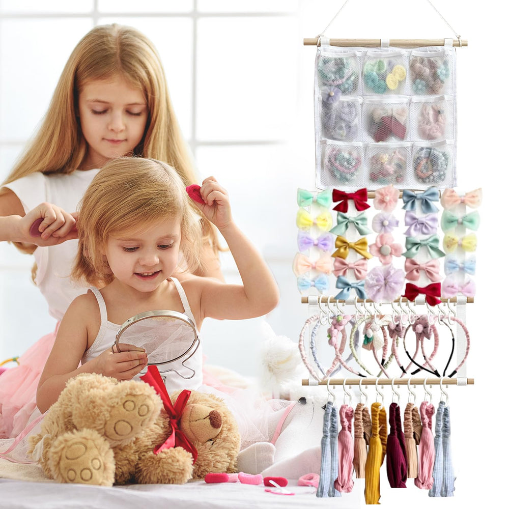 LEHSGY cotton canvas belt and pockets store hair accessories securely.