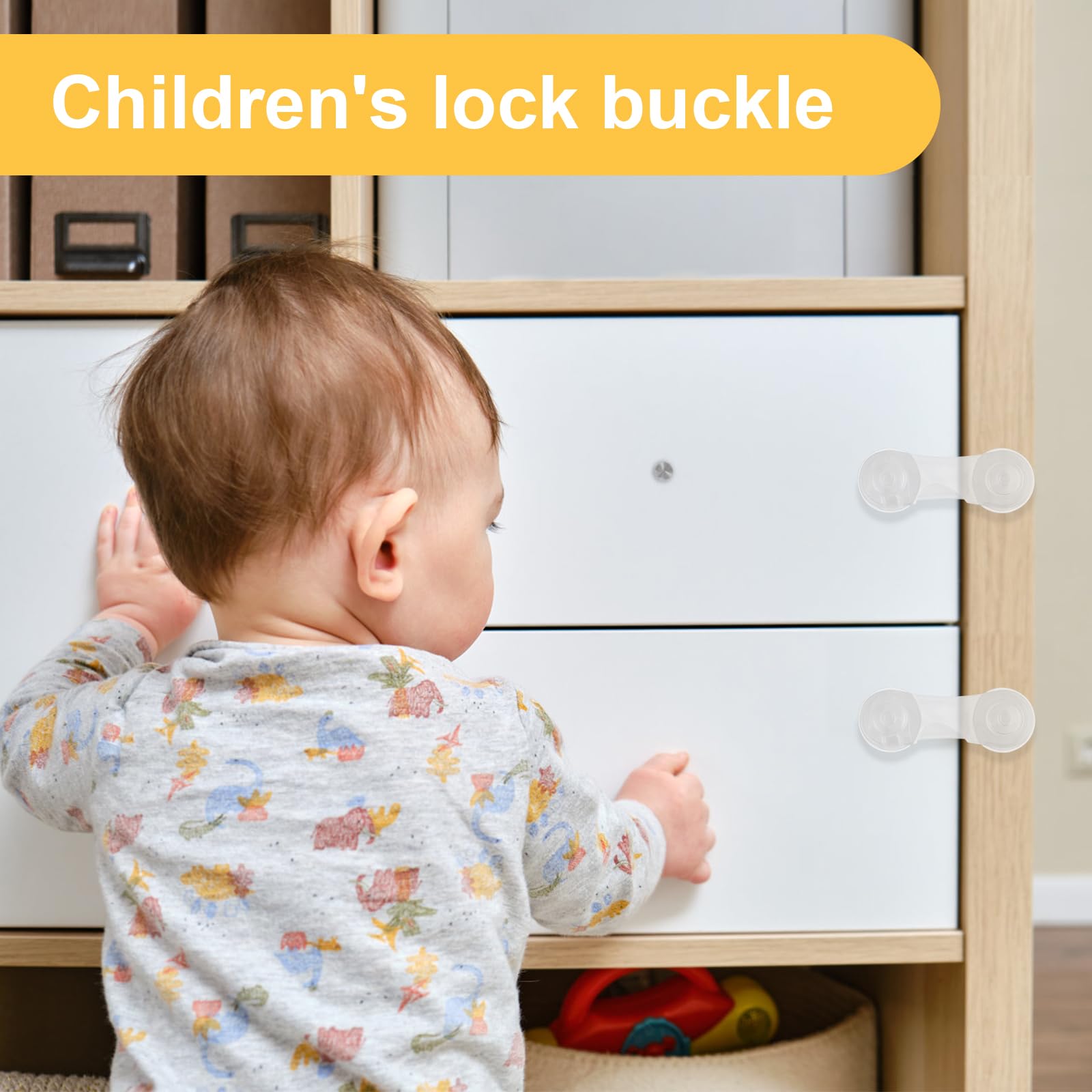 Leikedun cabinet locks on pantry and fridge protecting items