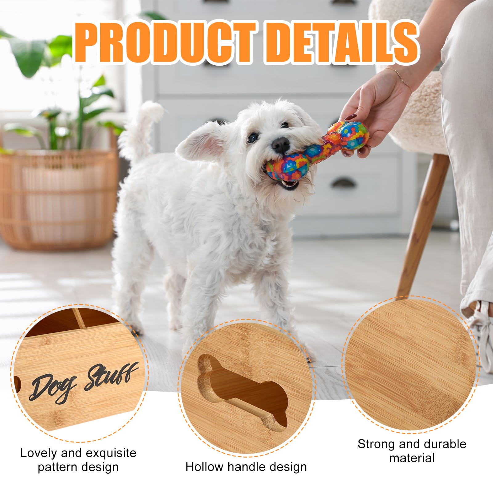 Leinuosen divided interior proves organized storage for snacks, leashes, and toys.