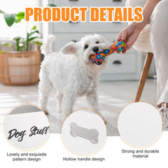 Leinuosen dog toy bin bone-handle cutout pattern with easy carrying design
