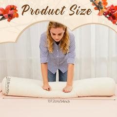 Leinuosen kapok pillow close-up of zipper for easy height and firmness customization