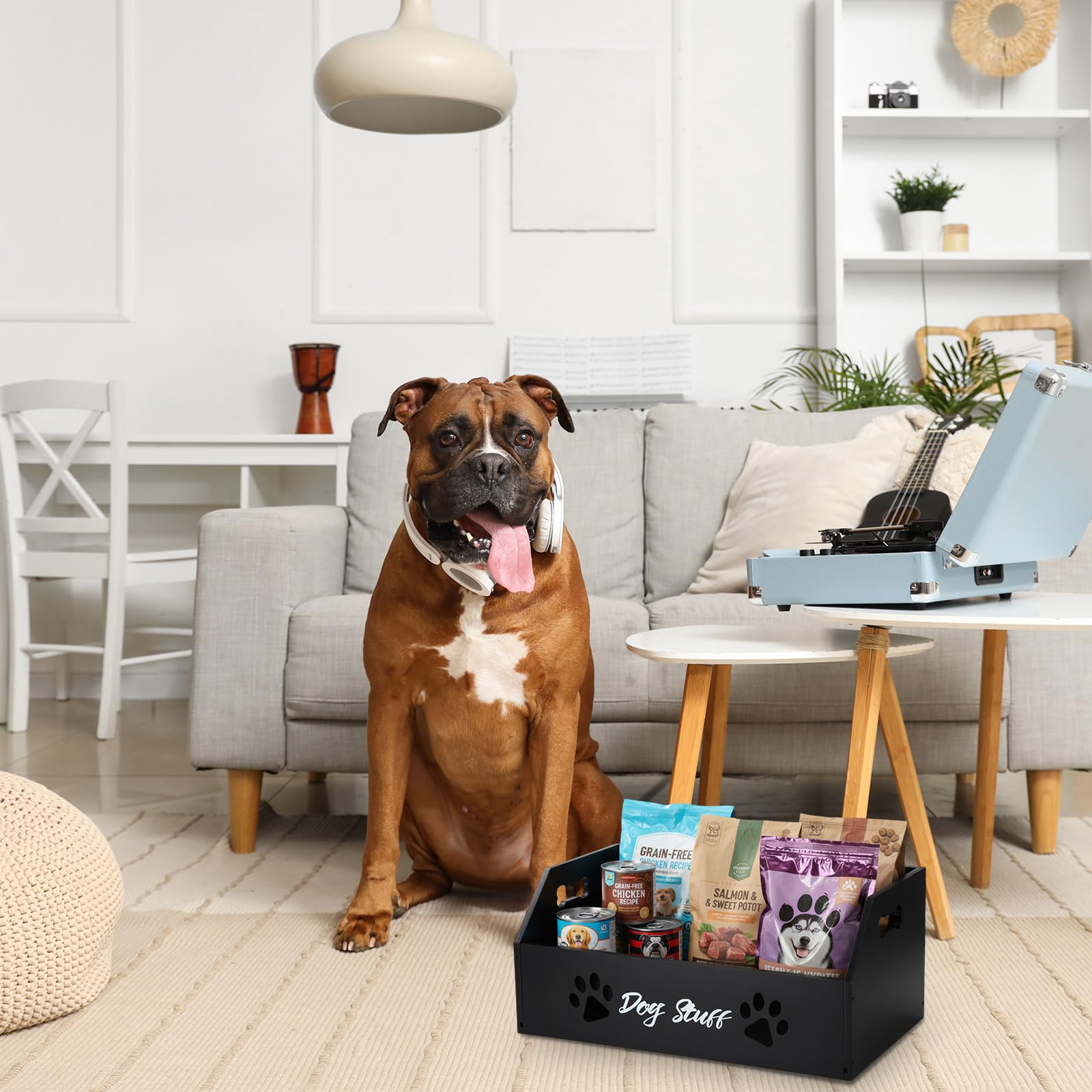 Leinuosen large dog toy bin easy assembly helps you set up quickly.