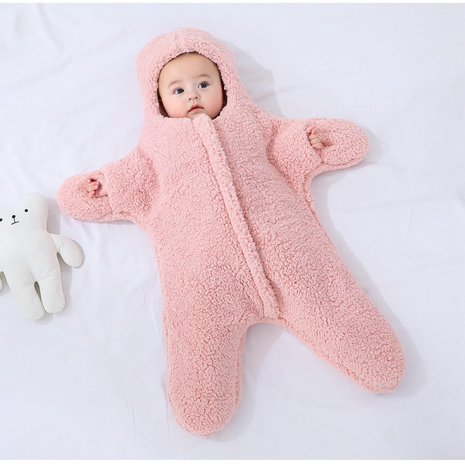 Lekad starfish onesie with warm cotton layer offers gentle indoor warmth.