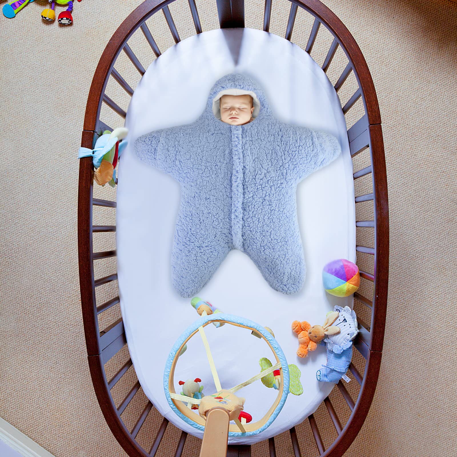 Lekad starfish soft cotton pads for stroller and crib lining