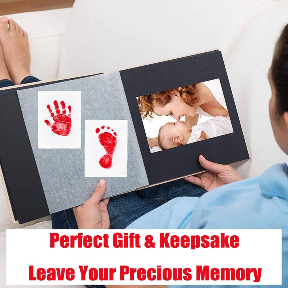 LelonHo pet paw print example red demonstrates ink-free keepsakes