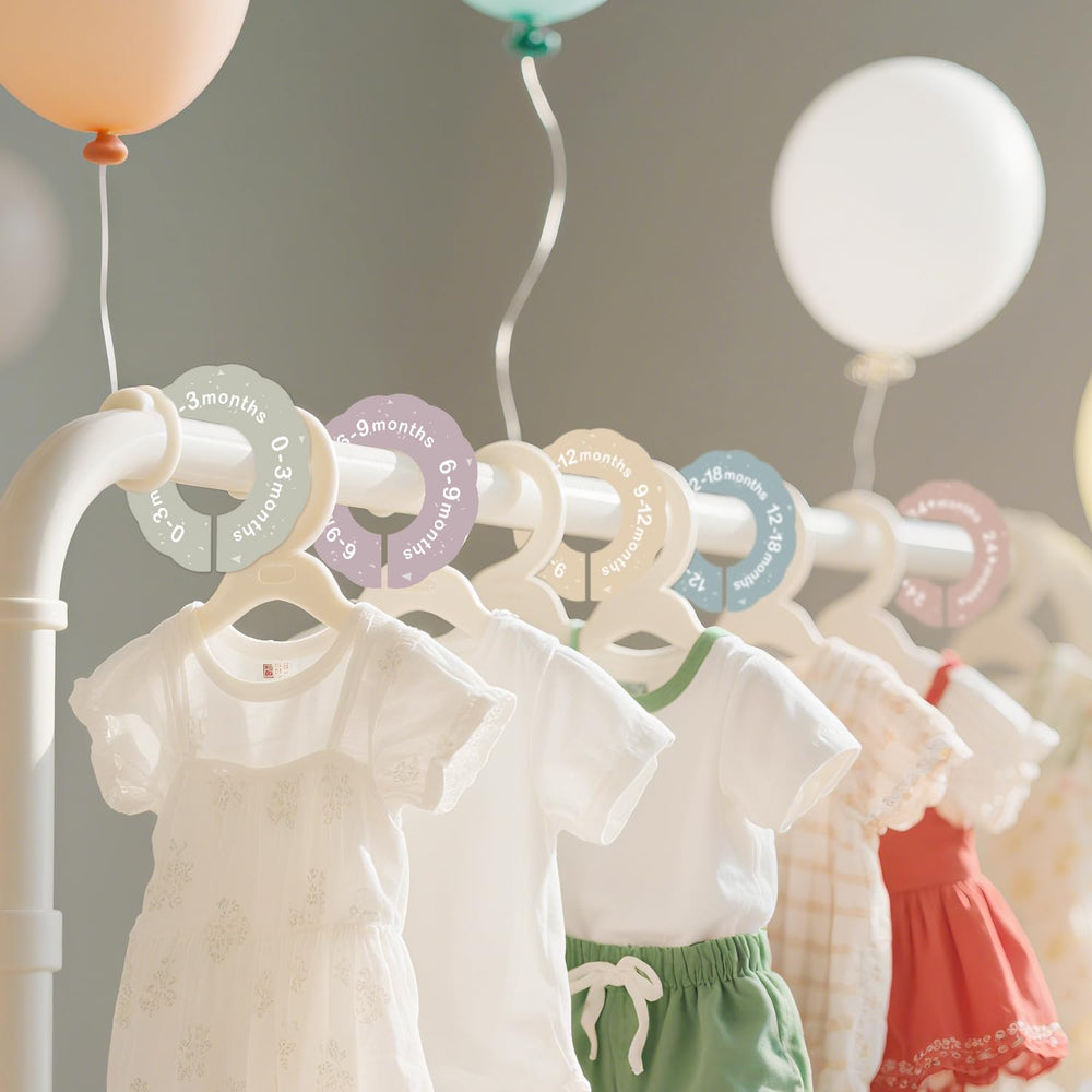 LEMBANG neutral design dividers complement any nursery while organizing baby clothes