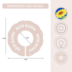 LEMBANG baby clothes dividers with pre-printed size labels aid quick organization