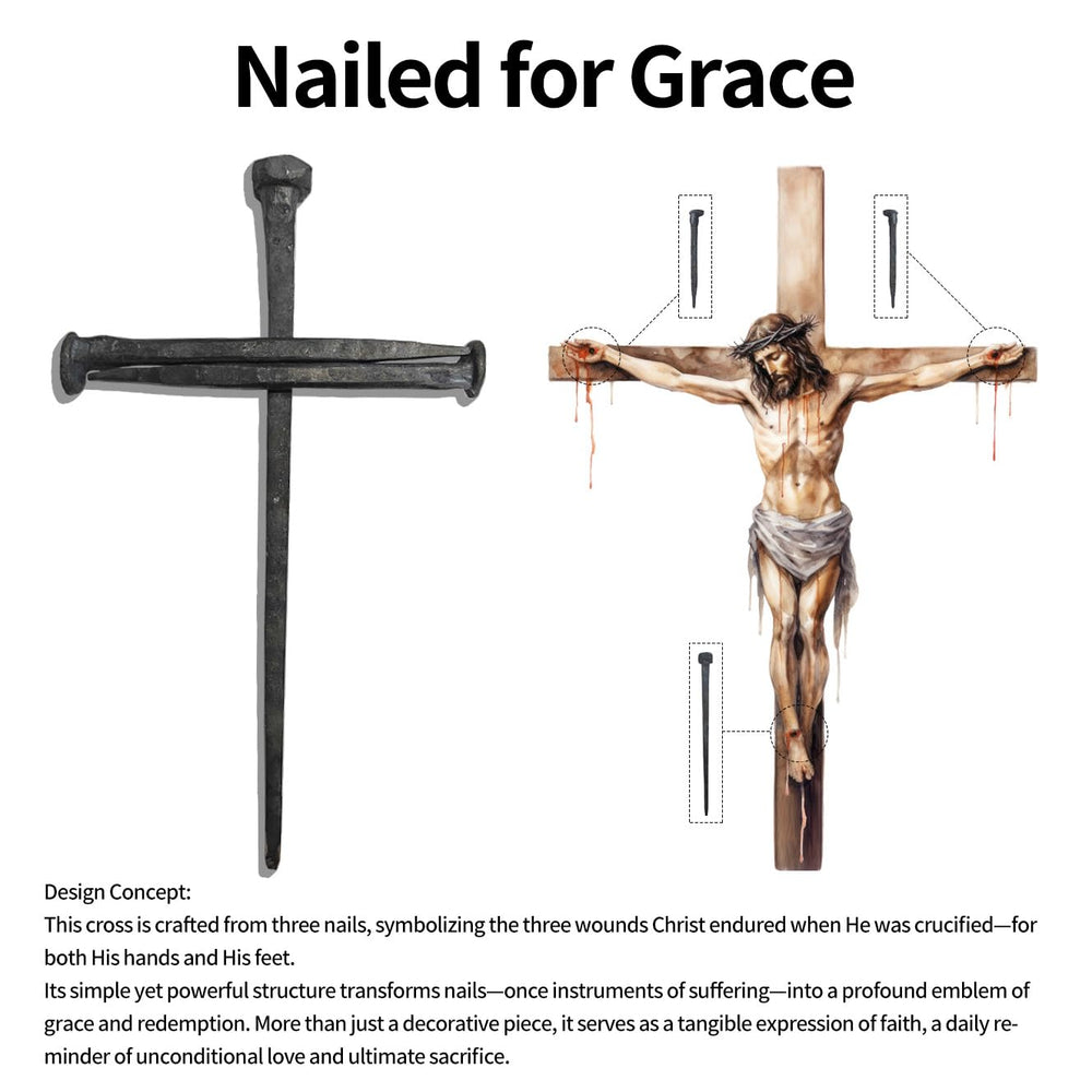 LeMeeOly cross with rustic finish for timeless Christian decor