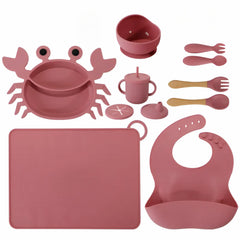 Lemon Prime crab suction plate ready for mess-free meals on a tray.