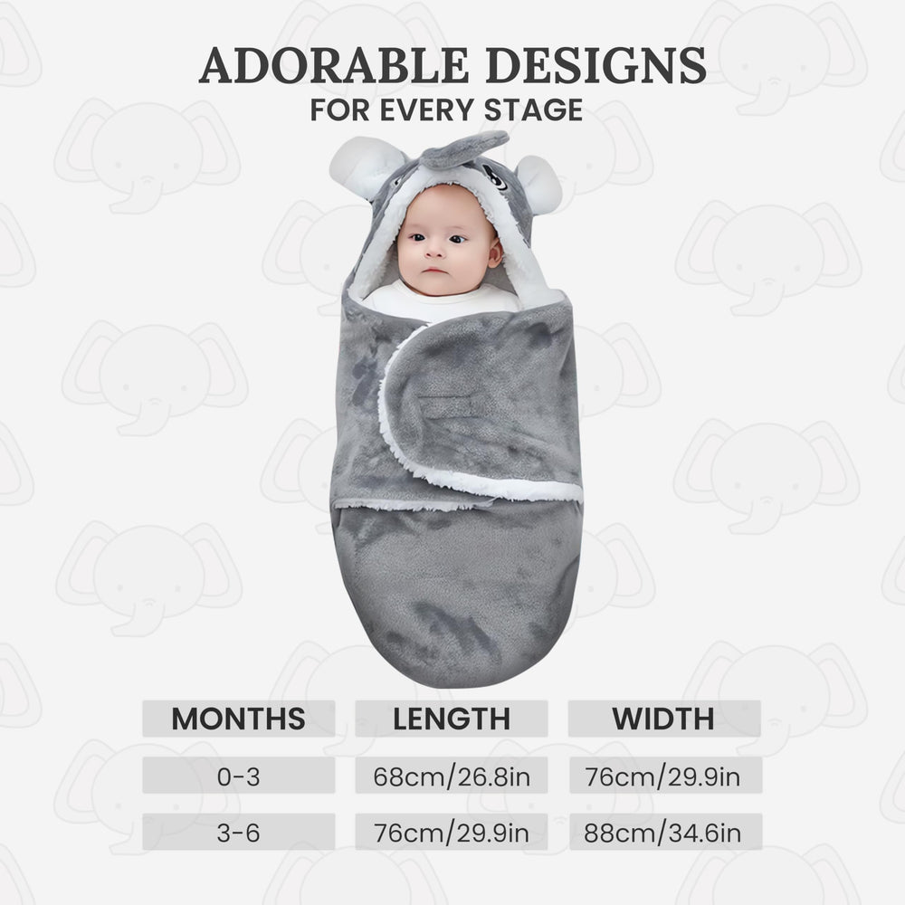 Lemon Prime swaddle Ultra adjustable Velcro closure secures a snug fit