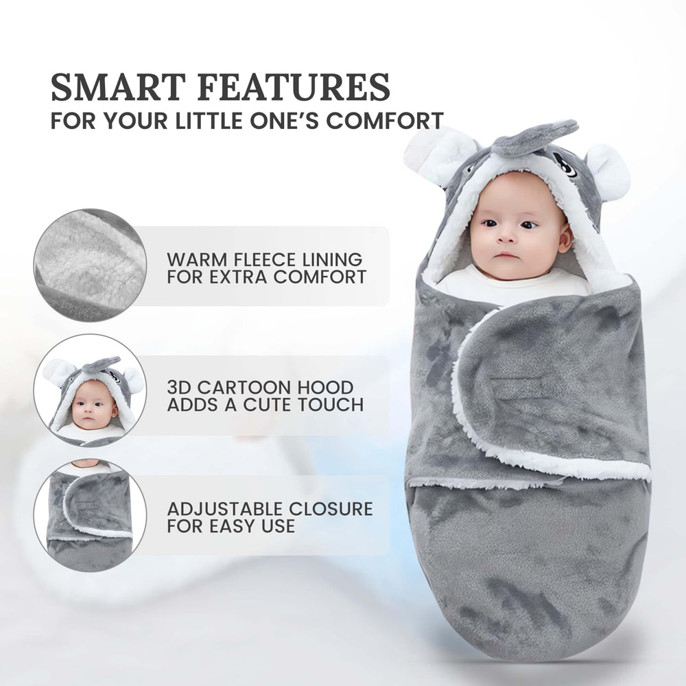 Lemon Prime swaddle Ultra machine-washable gray for easy cleaning