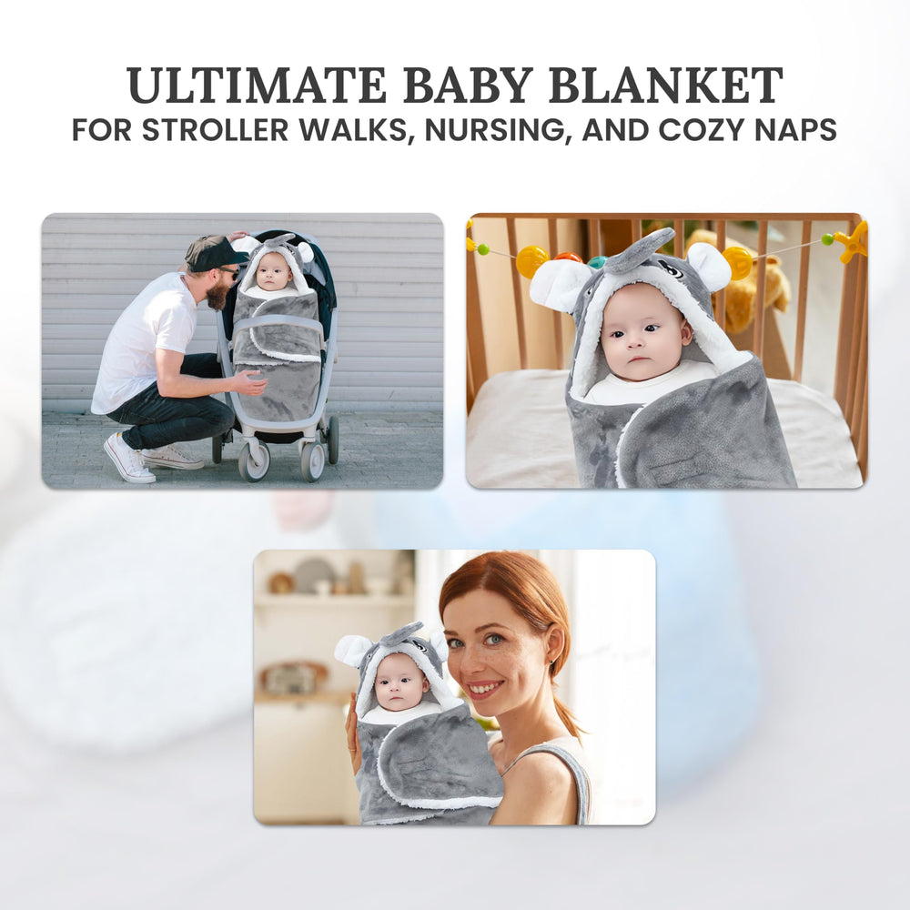 Lemon Prime swaddle Ultra travel-ready gray for on-the-go care