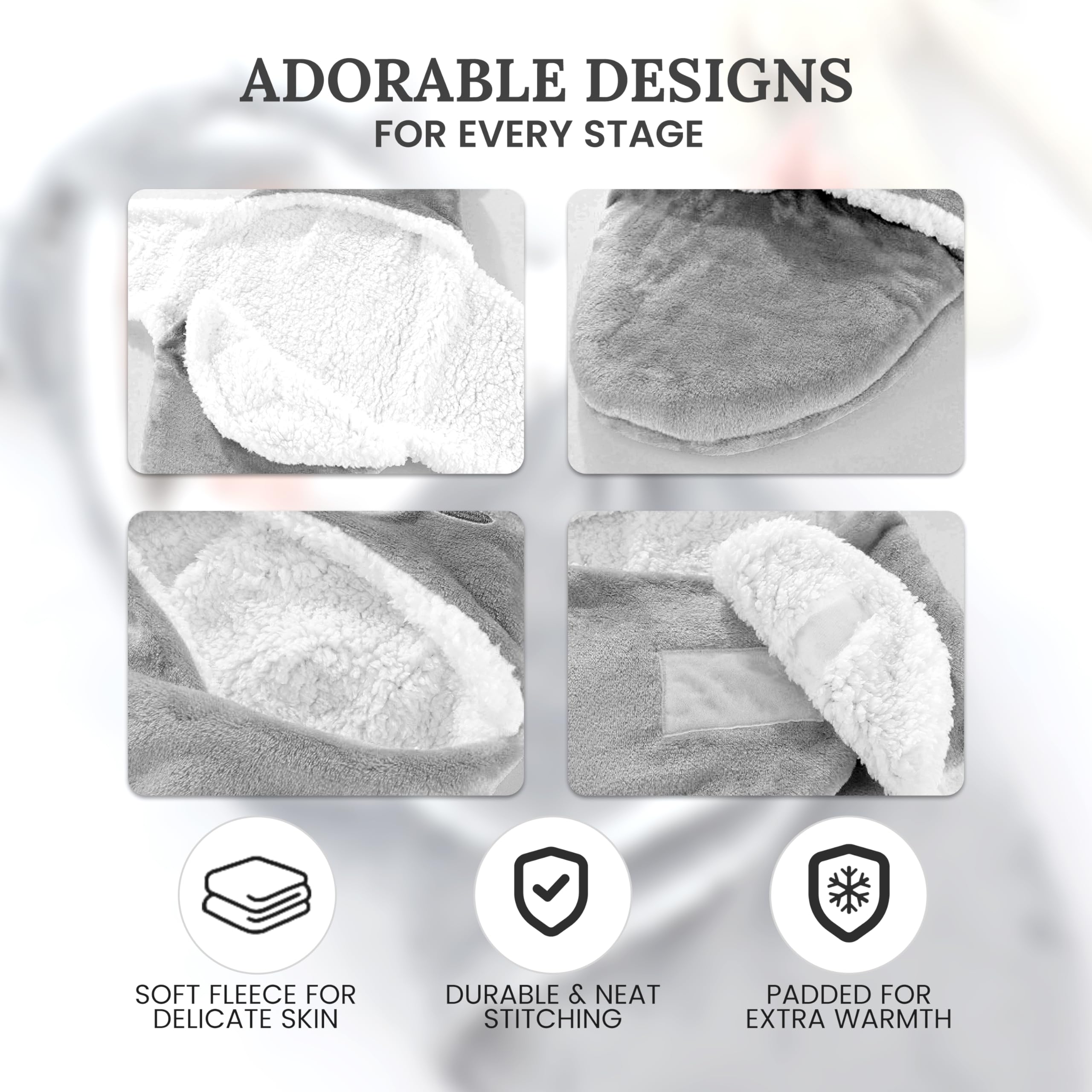 Lemon Prime swaddle Ultra unisex sleeping bag gray suitable for all babies