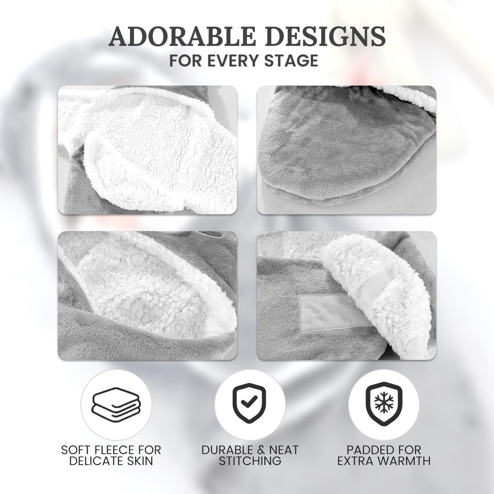 Lemon Prime swaddle Ultra unisex sleeping bag gray suitable for all babies