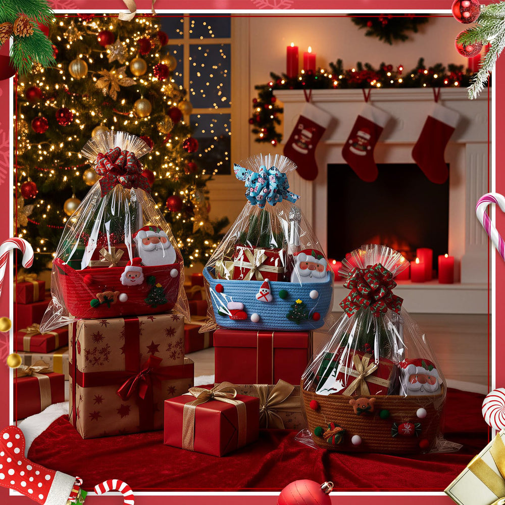 LemonRoad plush Christmas ornaments bring soft touches to decorate baskets and trees.