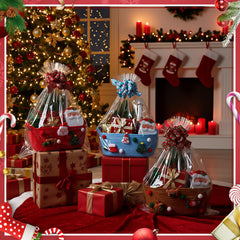 LemonRoad plush Christmas ornaments bring soft touches to decorate baskets and trees.