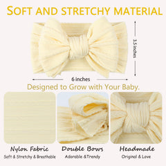 LemonSpace baby bow three-color packaging shows versatile styling options.
