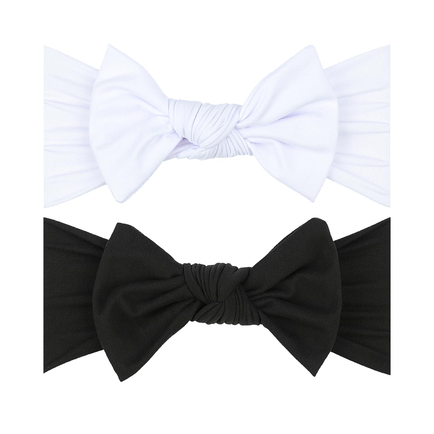 LemonSpace bow-headband closeup showing soft stretchy fabric and secure fit.