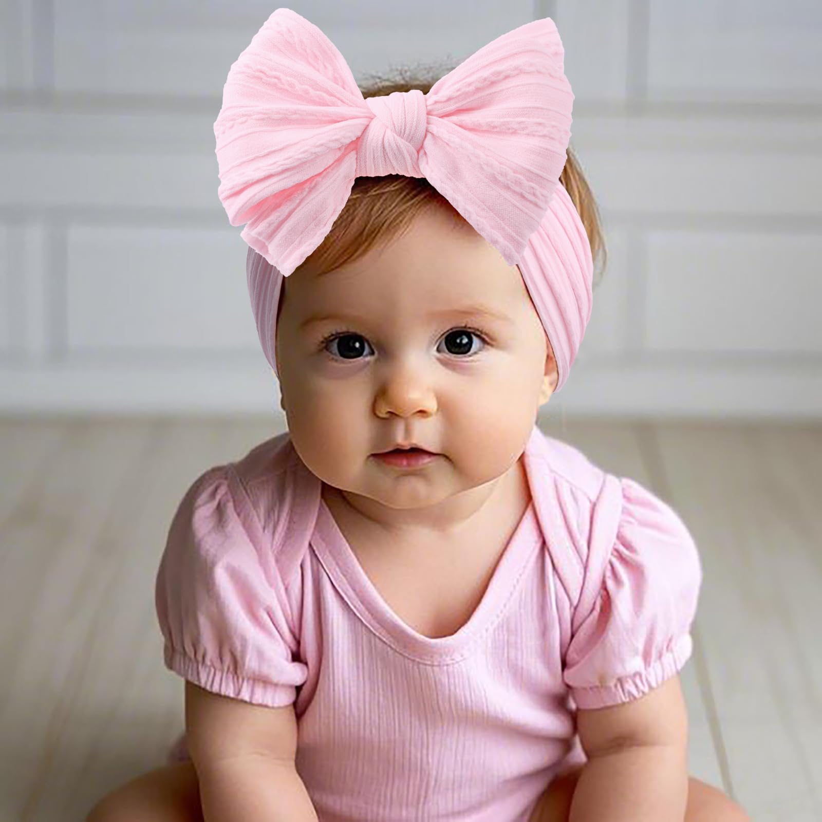 LemonSpace headband on baby during a family photo session adds color.