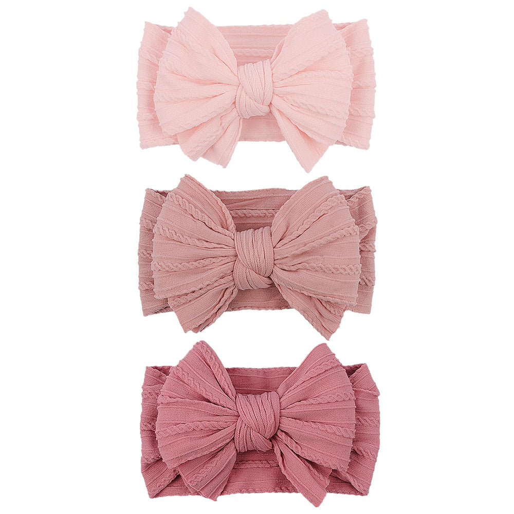 LemonSpace baby headband in pink soft fabric for gentle daily wear.