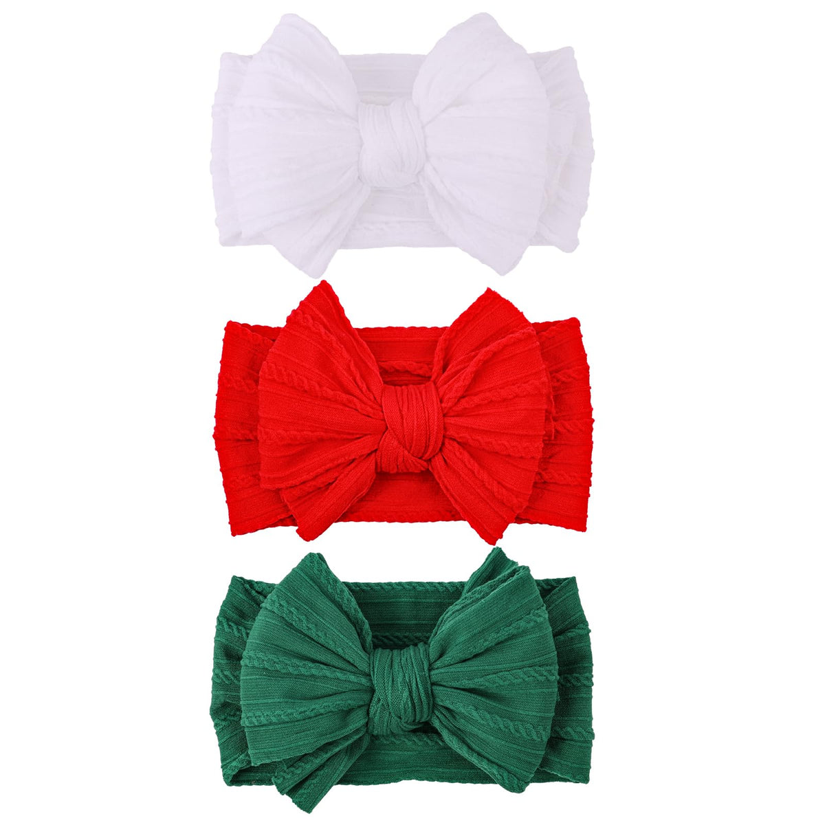 LemonSpace baby headband red bow closeup; soft, breathable wear for delicate skin.