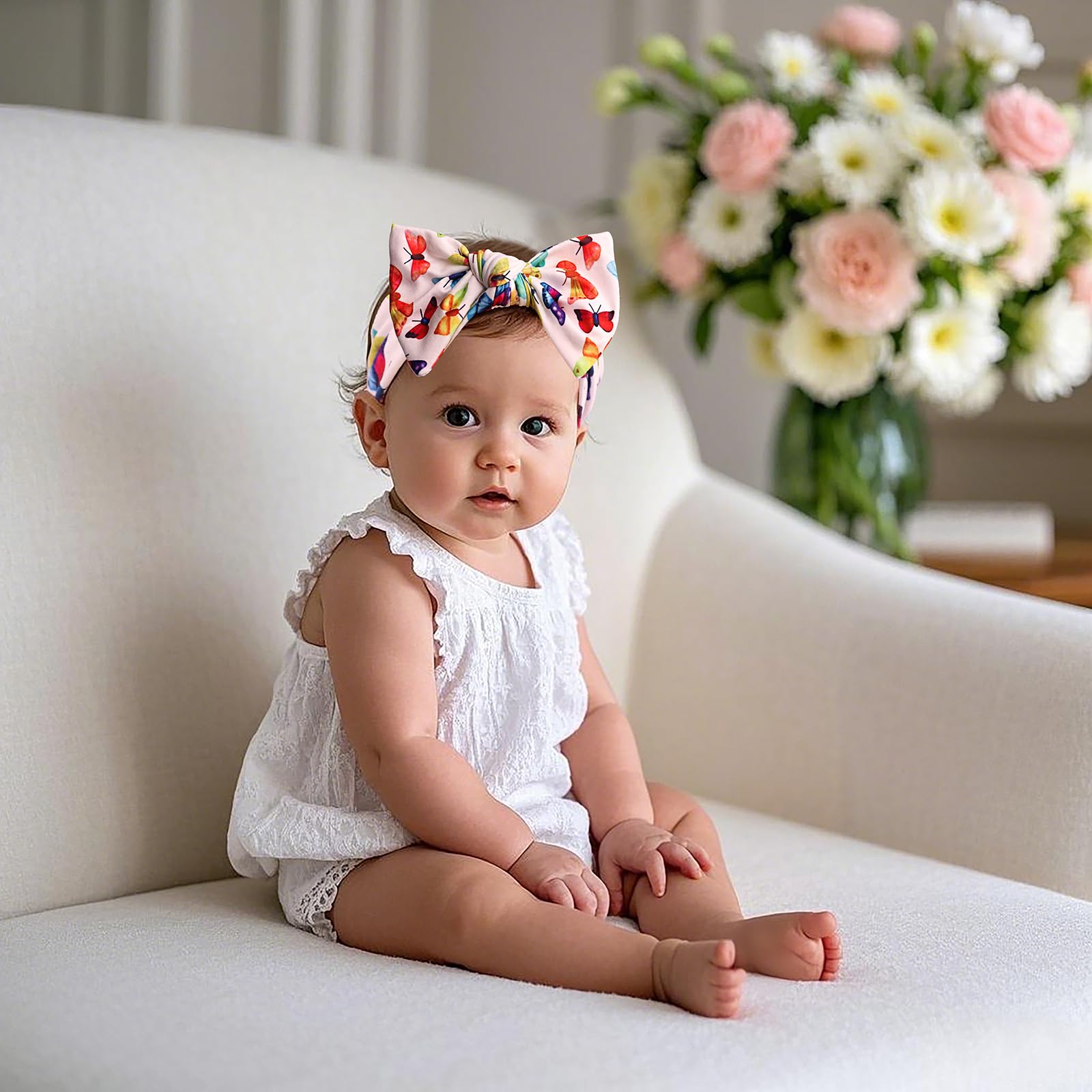 LemonSpace butterfly-print headband adds cute style for photos