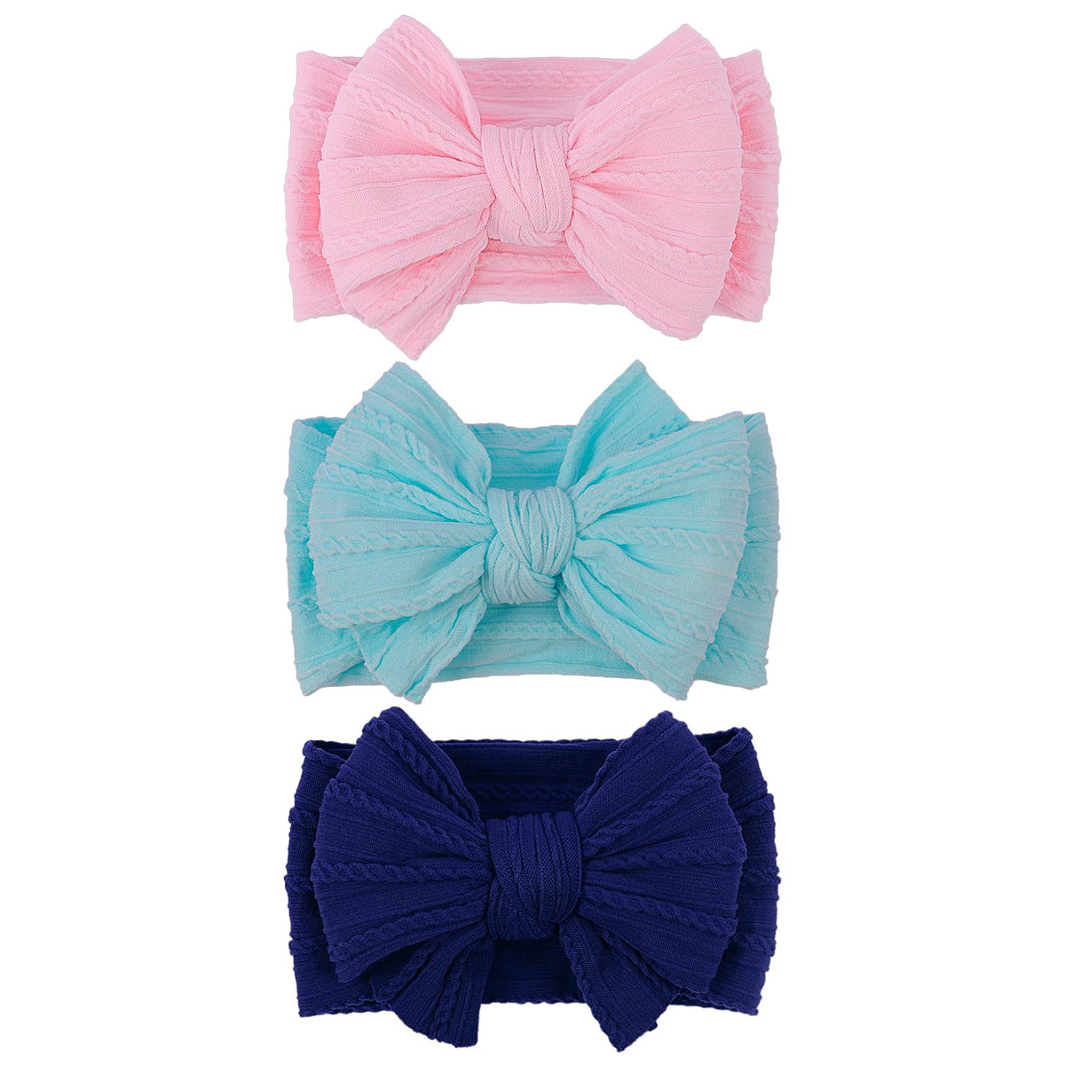 LemonSpace handmade headband close-up showing soft nylon bow for gentle daily wear.