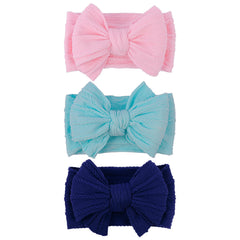 LemonSpace handmade headband close-up showing soft nylon bow for gentle daily wear.