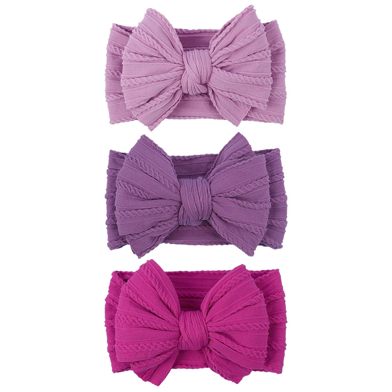 LemonSpace headband purple worn by baby for cute everyday outfits and comfortable fit.