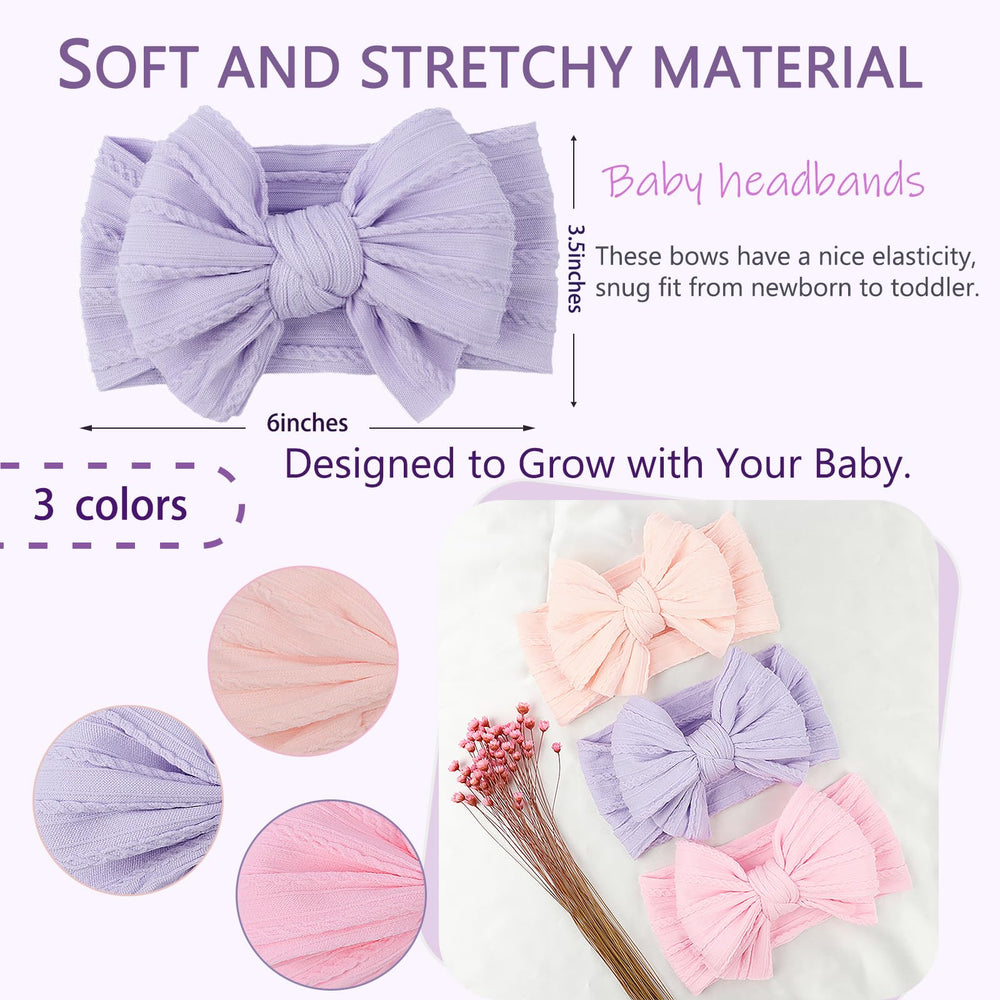 LemonSpace headband color variety pink purple offers coordinated outfits for photos.