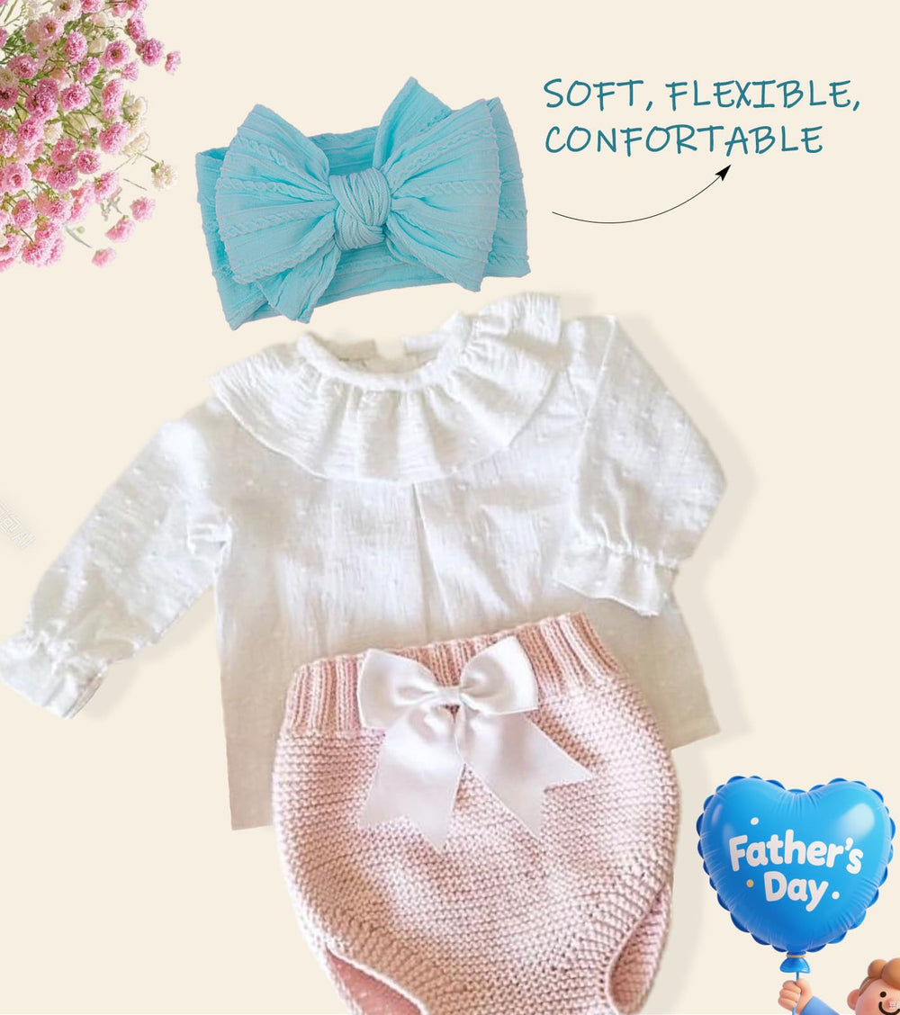 LemonSpace gift-pack headband ideal baby shower present.