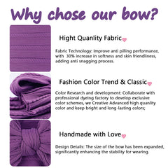 LemonSpace headbands purple bow on baby girl for stylish look