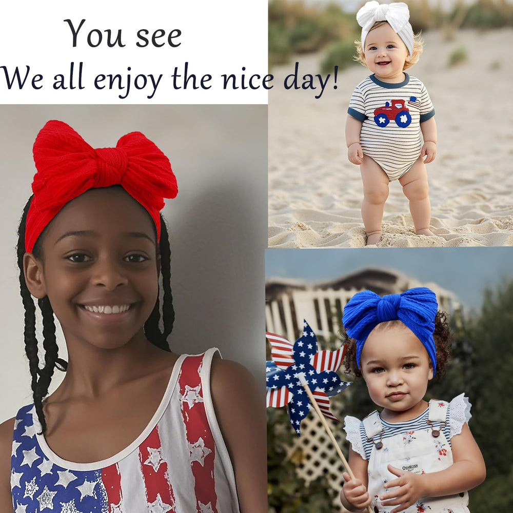 LemonSpace newborn headband stretch shows soft fit growing with baby.