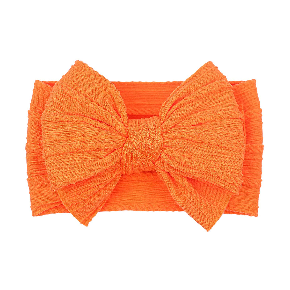 LemonSpace orange baby bow packaged for gifting and display