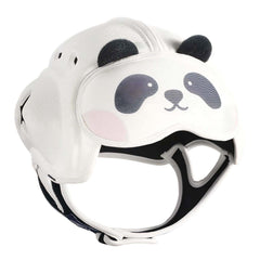 Lemrok MamboBaby helmet closeup showing secure 360° chin strap for a snug fit.