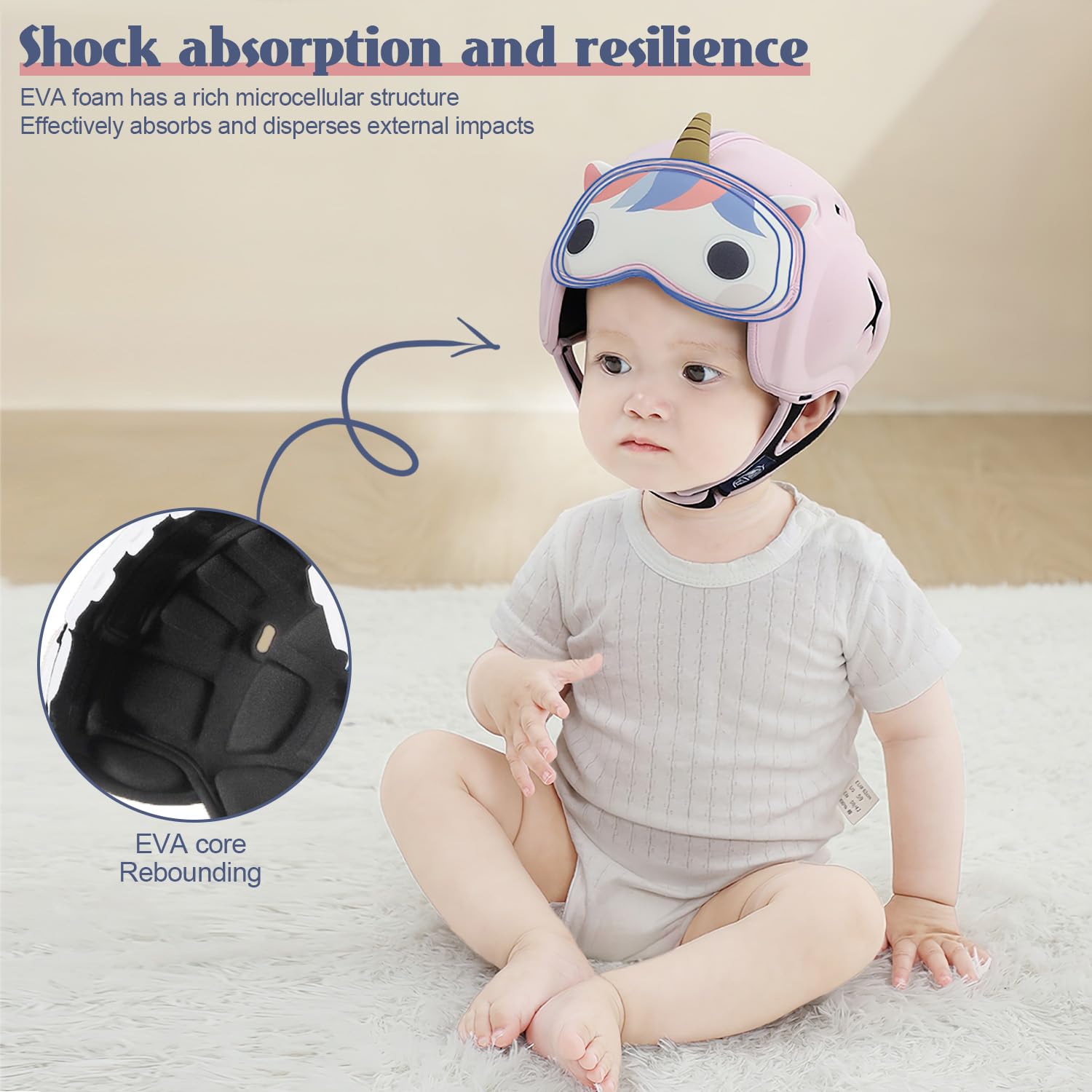 Lemrok MamboBaby use image captures crawling and walking protection in real life.