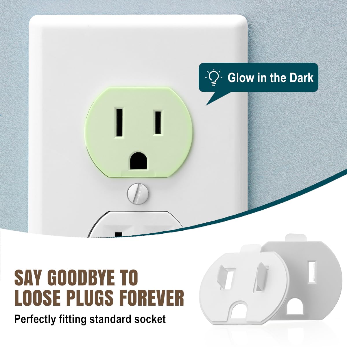 Lenink Loose Outlet Fix 12-pack shown for multiple outlets.