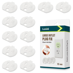 Lenink Loose Outlet Fix glow-in-the-dark pack helps locate plugs in low light.