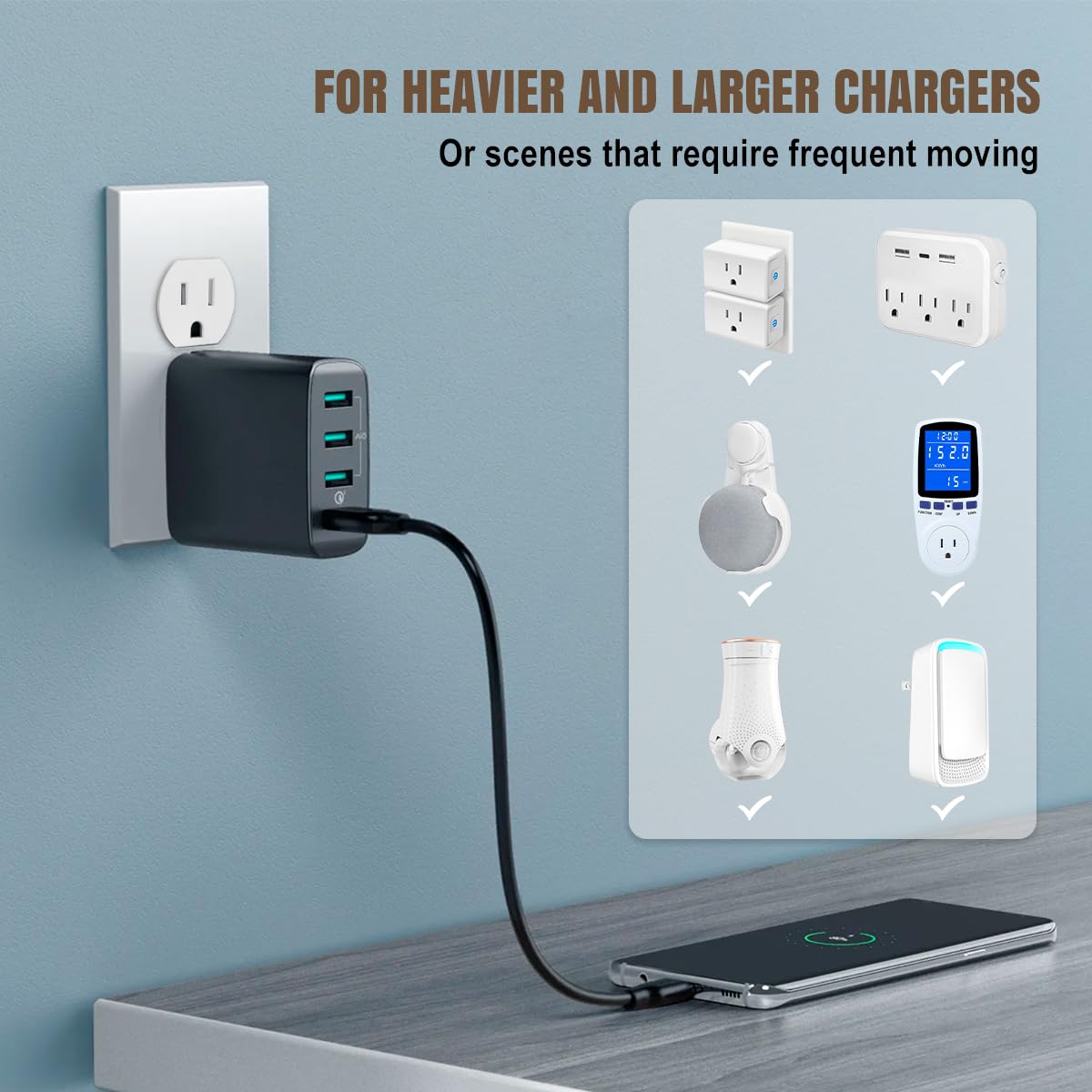 Lenink loose outlet fix provides a secure connection when unplugging, reducing wobble.