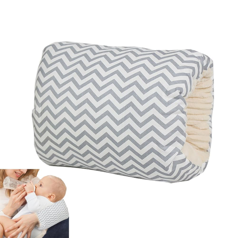 LENOTEX cotton nursing pillow with ergonomic design supports arms during feeding sessions