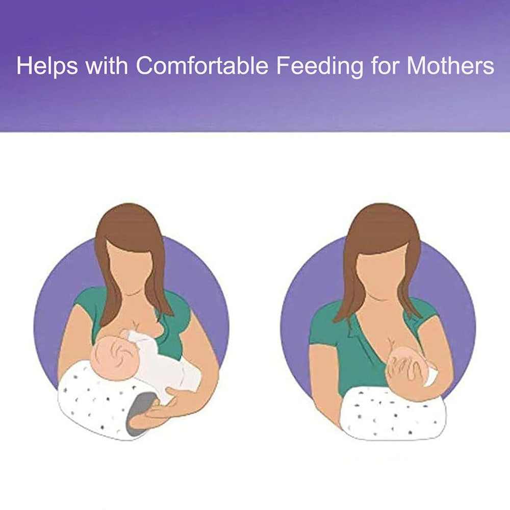 LENOTEX nursing pillow in-use with baby for relaxed feeding position