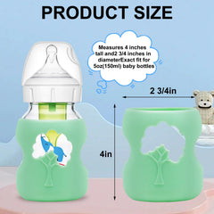 Lenpestia bottle sleeve provides insulation and durable silicone to maintain safe handling.