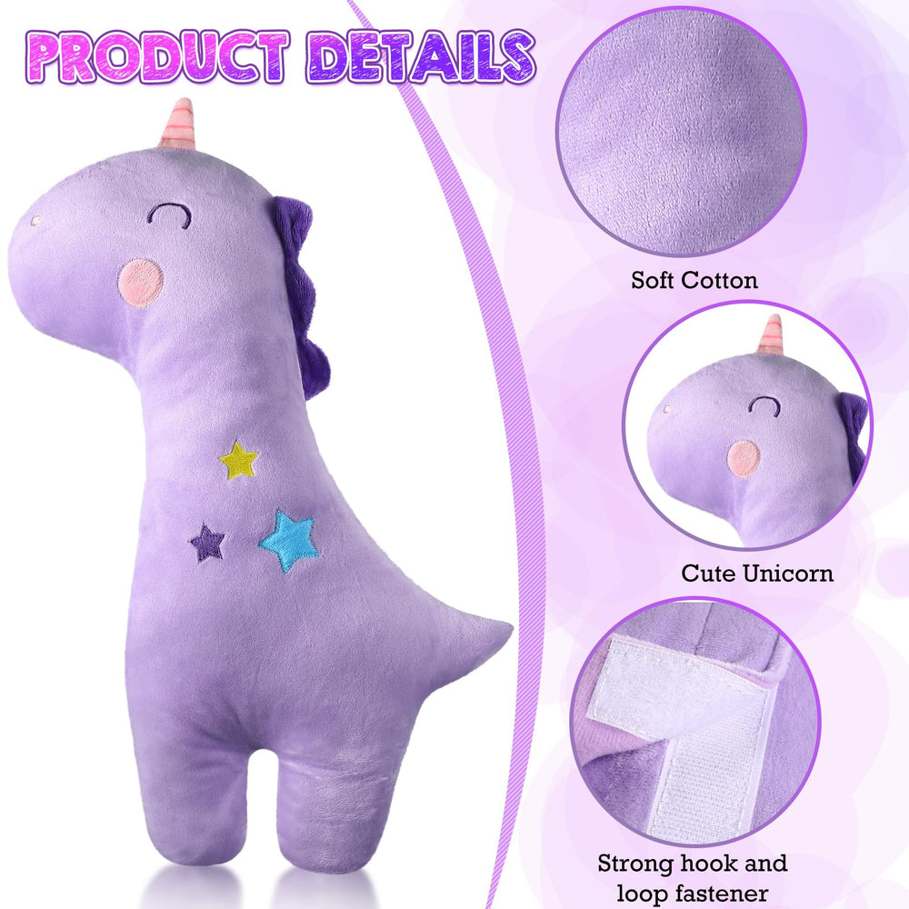 Lenwen seatbelt pillow back strap closure enables easy installation.